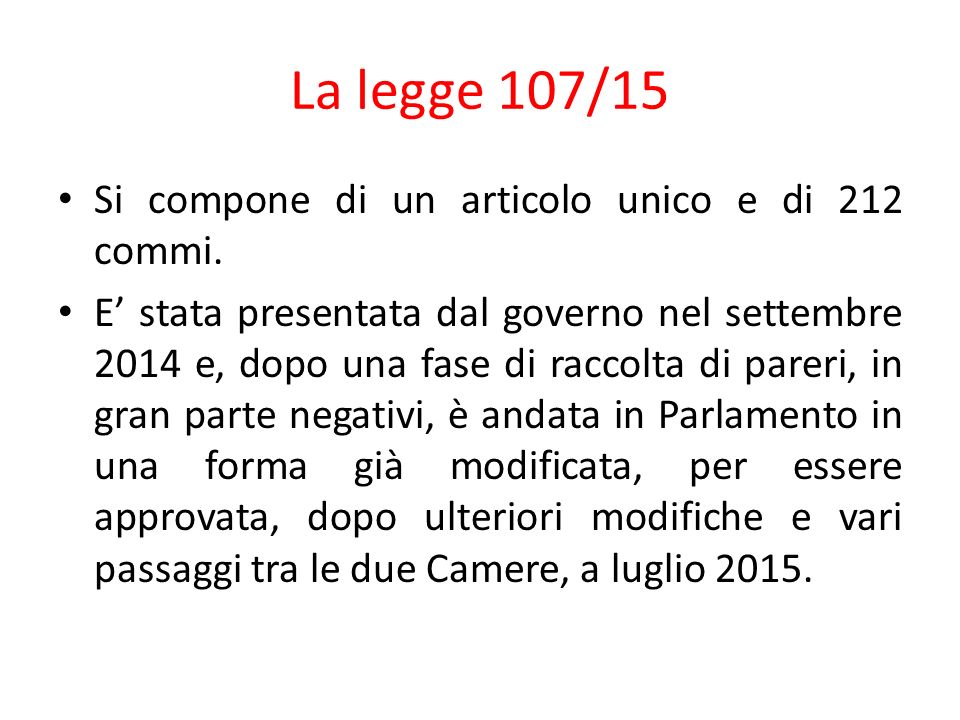 Legge 107 Del 2015 Buona Scuola Kasrusso